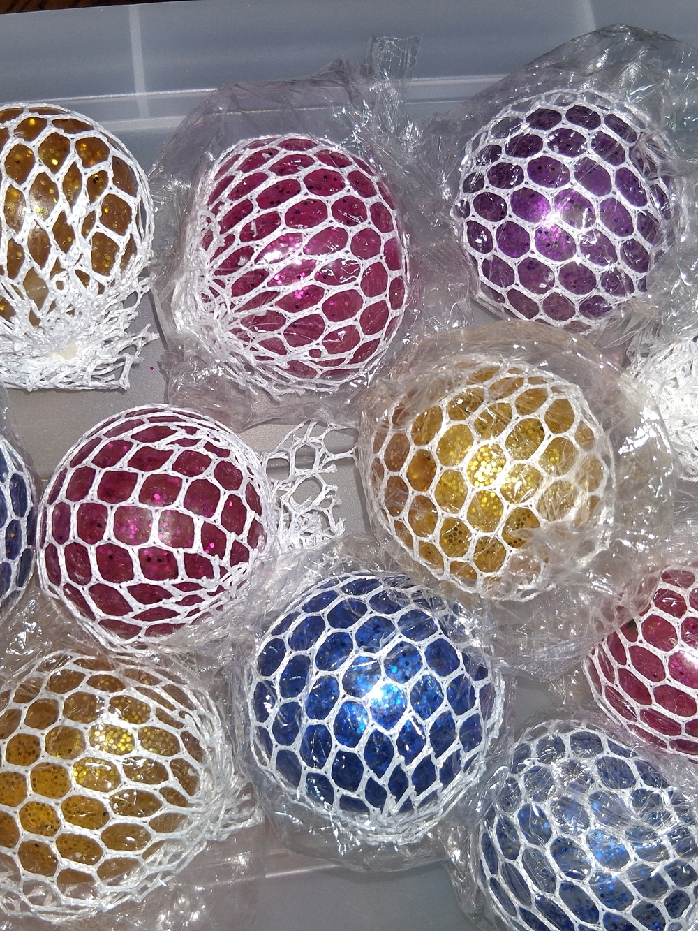 Glitter Mesh Ball Squshy  (Your Choice)